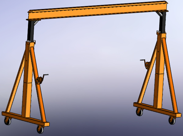 渦輪調(diào)節(jié)式簡易龍門架